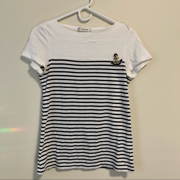 Mind Bridge Women Striped Shirt Size Small - Picture 4 of 4